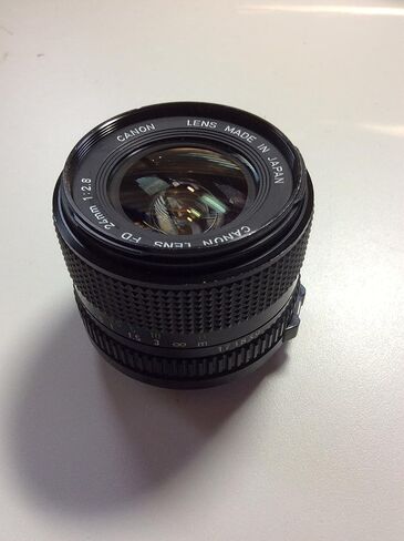 عدسة كانون FD مقاس 24 مم 1:2.8 لكاميرات SLR DSLR (متجددة)، زاوية واسعة، أسود in Saudi Arabia