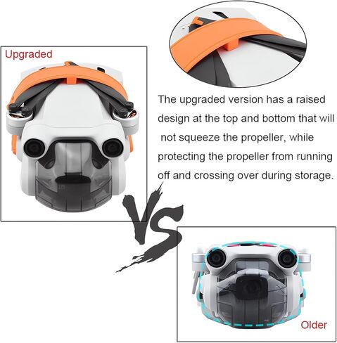 حزام حامل المروحة + غطاء للعدسات Gimbal لـ DJI Mini 3 Pro Drone Props Blade Guard ملحقات حماية (محدثة) in Kuwait