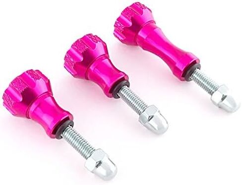 MaximalPower CA GP CNC Screw(BK) Aluminum Thumb Knob Bolt Nut Screw Kit for GoPro Hero 4/3+/3/2/1, Pack of 3 (Black) in Kuwait