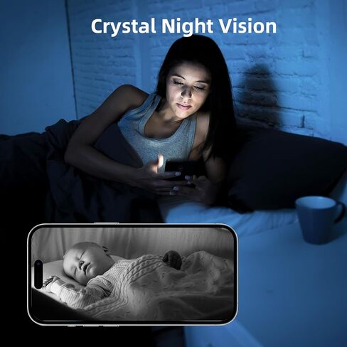 كاميرا أمان داخلية، كاميرات واي فاي 5G 2.4G للمنزل مع دورية، كاميرا للحيوانات الأليفة/الأطفال مع تطبيق الهاتف، مكالمة بنقرة واحدة، عموم/إمالة، صوت ثنائي الاتجاه، اكتشاف الإنسان، تتبع تلقائي، 24/7، تعمل مع Alexa in Kuwait