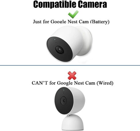 2 حزمة حامل نافذة متوافق مع Google Nest Cam (البطارية، حامل حائط زجاجي للكاميرا لأبواب النوافذ الزجاجية خارج مراقبة الأمان in Kuwait