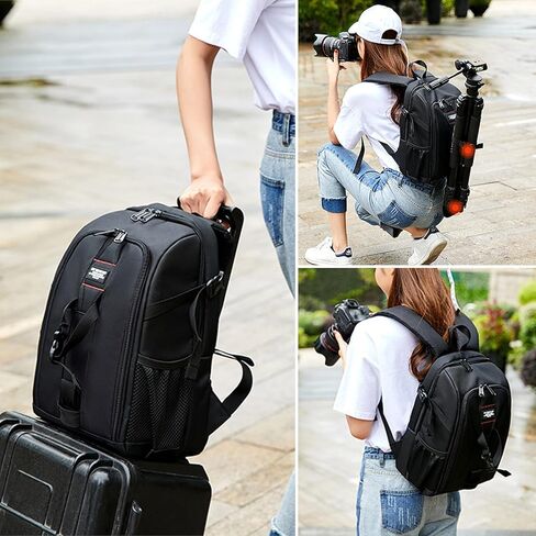 Camera Backpack, Waterproof Camera Bags for Photographers Compartment Large Capacity Travel Camera Bag Compatible With Canon/Nikon/Sony Drone in Kuwait
