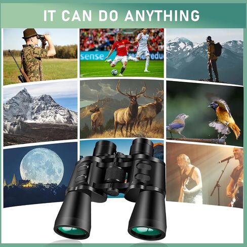 20X50 High Power Binoculars for Adults and Kids with Low Light Vision，Large View Waterproof Binoculars for Bird Watching Hunting Concert Traveling Theater Opera Sightseeing in Saudi Arabia