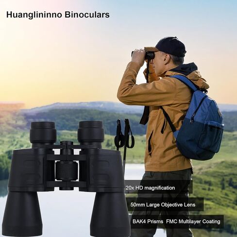 20X50 High Power Binoculars for Adults and Kids with Low Light Vision，Large View Waterproof Binoculars for Bird Watching Hunting Concert Traveling Theater Opera Sightseeing in Saudi Arabia