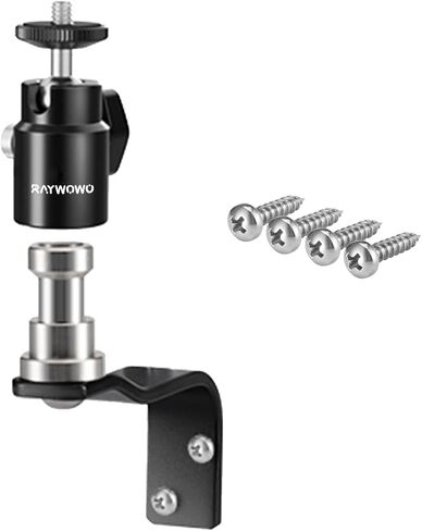 Camera Wall Mount, Flexible Arm Bracket with 1/4" Screws, 5/8" Stud, E Shape Wall Vertical Anchor for Cameras, Lights, Phones in Saudi Arabia