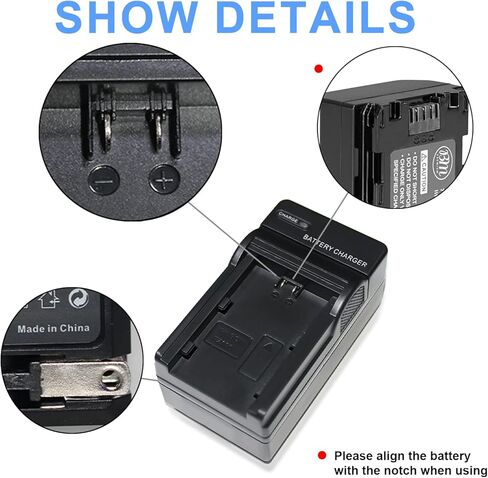 شاحن بطارية NP-FZ100 شاحن BC-QZ1 مع قابس متوافق مع كاميرات Sony Alpha 9 وA9 وAlpha 9R وA9R وAlpha 9S A9S وA7RIII A7R3 وa7 II وغيرها من الكاميرات in Kuwait