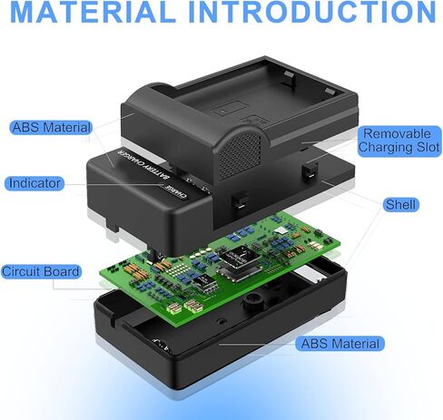شاحن بطارية NP-FZ100 شاحن BC-QZ1 مع قابس متوافق مع كاميرات Sony Alpha 9 وA9 وAlpha 9R وA9R وAlpha 9S A9S وA7RIII A7R3 وa7 II وغيرها من الكاميرات in Kuwait