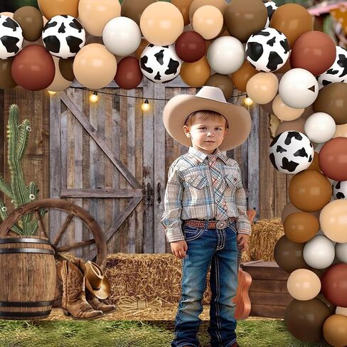 Chloroplastid Western Cowboy Backdrop 7x5ft Western Party Decorations Wild West Saloon Rodeo Barn Photography Background Cowboy Theme Birthday Party Decor Banner Photoshoot Supplies in Saudi Arabia