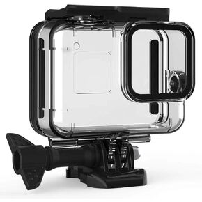 F1TP Waterproof Case Accessories for Go Pro Hero 8 Black Action Camera, 60M Waterproof Underwater Protective Shell，Accessories with Bracket, with Quick Release Mount and Thumbscrew