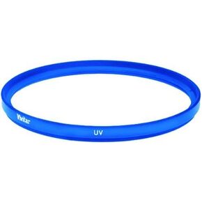Vivitar 52mm UV Filter and Snap-On Lens Cap, Blue