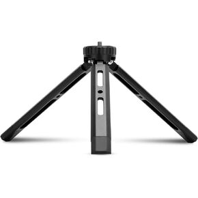Andoer Mini Metal Tripod Aluminum Alloy Desktop Stand Tripod with 1/4 inch Screw for DSLR ILDC Camera Camcorder Projector