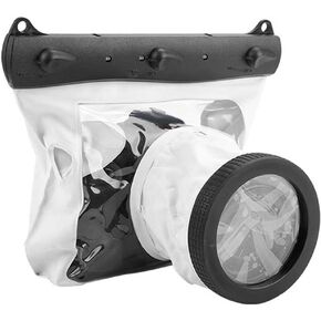 DSLR Camera Univeral Waterproof Underwater Housing Case Pouch Bag,20-meters Dving Case Bag Cover for Canon Nikon and other DSLR Cameras (Black)