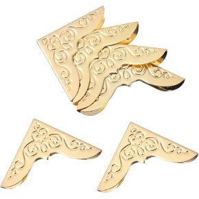 STOBOK 20pcs Metal Book Corner Vintage Protector Iron