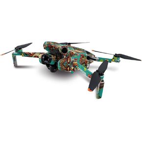 MightySkins Skin Compatible with DJI Mini 4 Pro - Crazy Tikis | Protective, Durable, and Unique Vinyl Decal wrap Cover | Easy to Apply, Remove, and Change Styles