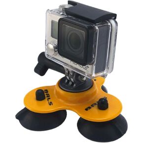 Heavy Duty Suction Action Camera and Phone Mount for: Intense Water (Surf), Air(Aerial) and Land (Moto; Racing; Skate, etc)