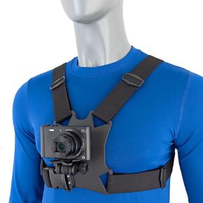 STUNTMAN High Stability Chest Mount for Compact Cameras and Action Cameras Equipped with a Tripod Socket