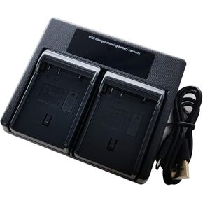 Dual USB Battery Charger for Nikon en-el15, en-el15a, en-el15b, en-el15c Nikon 1 V1, Z5, Z6, Z7, D7100, D750, D7000, D7200, D810, D610, D800, D600, D800e, D810a, D7500, D850