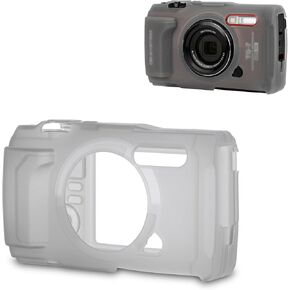 JJC TG-7 Silicone Jacket, Silicone Jacket for Olympus OM System Tough TG-7 TG7 Camera, Replace Olympus CSCH-128 Silicone Case, Anti-Scrath,Silicone Cover Providing Extra Protection and Grip