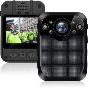REMPOL D1 Body Camera 1296p HD External 32GB Police Body Camera with Audio and Video Recording 8 Hours, Max 512GB