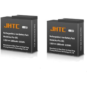 360 Ace Pro Battery Compatible with Insta360 Ace,Insta360 Ace Pro Action Camera, 2 Pack 1800mAh Replacement Insta360 Ace/Ace Pro Batteries with Battery Storage Case