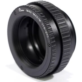 M42 to M42 Adjustable Focusing Helicoid Adapter 15mm to 26.5mm for Macro Shooting 15-26.5mm
