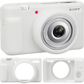 حافظة كاميرا لكاميرا Sony ZV-1F / ZV-1 II/ZV-1M2 الرقمية، حقيبة واقية من السيليكون الناعم ZV1F، غطاء سيليكون لكاميرا Vlog حافظة كاميرا مطاطية ناعمة، أبيض in Kuwait