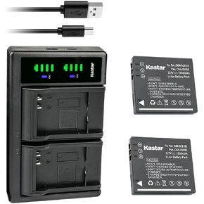 Kastar LTD2 USB شاحن بطارية بديل لباناسونيك Lumix DMC-FS3 DMC-FS3A DMC-FS3EG-A DMC-FS3EG-K DMC-FS3EG-P DMC-FS3EG-S DMC-FS3GK DMC-FS3P DMC-FS3S، Lumix DMC-FS5 DMC-FS5EG-K in Kuwait