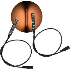 Candlelight Led Flex Strip Video Film Lights Warm 1775K Color Temperature 2 Pack 12 Volt DC