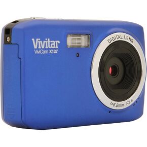 Vivitar VX137-BLK 12.1MP Digital Touch Screen Camera with 1.8-Inch LCD Screen - Body Only (Black)
