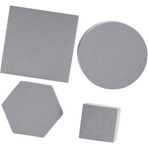 ifundom 4pcs Cube Photo Lane White Background Geometric Cube Decors Backdrops for Photoshoot Flat Lay Photo Makeup Jewels Geometry Cube Prop Big Picture 3D Three-Dimensional Polymer Foam