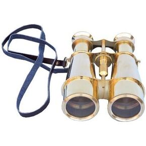 Nautical Solid Brass Binoculars, 6", Brass Rustic Vintage Home Decor Gifts
