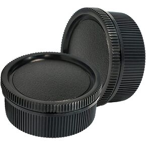 Rear Lens Cap and Front Body Cap for Leica M8 M9 M10 M11 Camera W/M LM Mount Lens (2 Sets)，Fire Rock Camera Accessories Lens Cap for M10 M11
