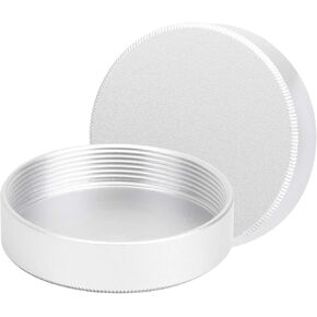 Lens Rear for M42 Mount Camera Portable Metal Protective Case Camera Accessory Parts Aluminum Alloy Lightweight Strong and Reliable Silver 2Packs
