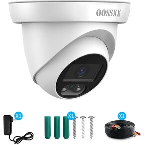 OOSSXX 1944P 5.0Megapixel HD Security Dome Cameras Outdoor Indoor Weatherproof for 720P/1080N/1080P/5MP/4K HD TVI AHD CVI Analog Surveillance CCTV DVR Systems