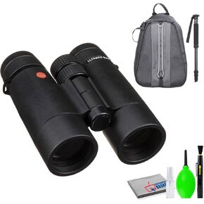 Leica 8x42 Ultravid HD-Plus Binocular with Monopod, Deluxe Backpack and Cleaning Kit