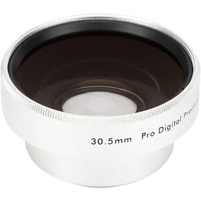 0.45X Camera Wide Angle Lens, Optical Glass, High Transmittance, Macro Lens, Aluminium Alloy for 30.5mm Camera Lenses