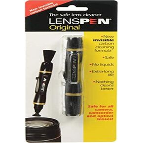 KM-1C Lens Cleaner Pen - Professional Small, Lightweight Cleaning Pen with Carbon Compound Technology and Retractable Brush for Removal of Fingerprints, Grease and Dust from Any Optical Device, Black