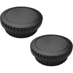 Body Cap + Rear Lens Cap Cover for Canon EOS EF EF-S Mount 90D 80D 77D 70D 60D 5Ds 1DX 5D 7D / 6D Mark II III 200D 250D Camera(for Accessories),Hxdzieory [2 Pack]