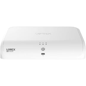 Lorex 4K+ 12MP 16 Camera Capable NVR (8 Wired + 8 Fusion Wi-Fi Cameras) Network Video Recorder (M.Refurbished), White, N910A62
