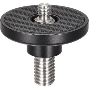 uxcell Mic Stand Adapter - 1/4" to 3/8" Male Double-Side Mounting Screw Adapter 1.73" Dia for Camera Tripod Monitor Holder of Aluminum Alloy