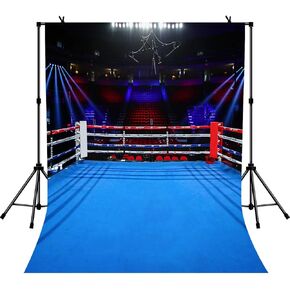 5x7ft Boys Birthday Party Photography Backdrop Boxing Ring Background for Children Men Portrait Birthday Party Banner Photo Booth Studio Props BJZYLY250