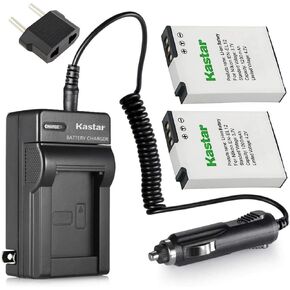 Kastar Battery (2-Pack) + Charger for EN-EL12 MH-65 & Coolpix AW100, AW100s, AW110, AW110s, S9900, S9700, S9500, S9300, S9200, S9100, S6300, S8100, P330, P310, P300, S1200pj, S1000pj, S620, S31