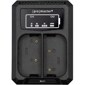 ProMaster Dually Charger - USB for OM System BLX-1, (Model 61579)