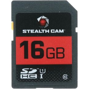 STEALTH CAM SD Card - High-Speed Data Transferring Storage Game Trail Hunting Scouting Photo Video Recording Cameras, 16GB SD Card (4 Pack) w/Memory Card Storage Case