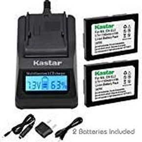 Kastar Ultra Fast Charger (3X Faster) Kit and Battery (2-Pack) for Nik EN-EL2 Work with Nik Coolpix 2500, Nik Coolpix 3500, Nik Coolpix SQ500 Digital Camera