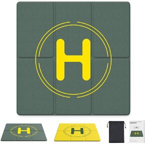 Drone Landing Pad, Holy Stone 50cm/19.68in Universal Portable Luminous Waterproof Foldable Helipad for RC Drones Helicopter, DJI Phantom 3/4/Mavic Pro/Inspire, Holy Stone Drone in Kuwait