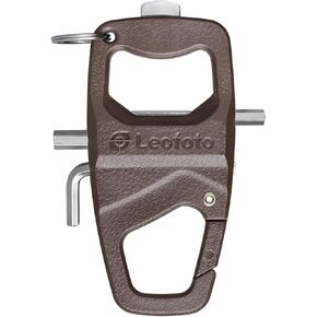 LEOFOTO MPL-2 Handy All Metal Photographers Survival Multi-Tool Allen Wrench Kit/Carabiner for Tripod