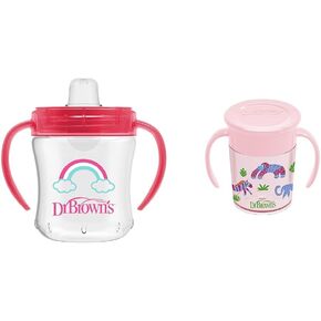 Dr. Brown's Transition Sippy Cup with Soft Spout - Blue - 6oz - 6m+
