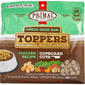 Primal Cupboard Cuts Freeze Dried Raw Cat Food & Dog Food Topper, Grain Free Meal Mixer for Dogs & Cat (Beef, 3.5 oz) in Kuwait