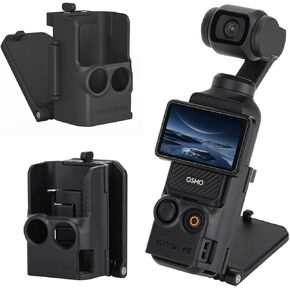 Magnetic Camera Desktop Base Stand Expansion Adapter Mount Bracket for DJI Osmo Pocket 3 Accessories, Adjustable Clip Clamp Adapter Mount with Expand Frame for DJI Osmo Pocket 3